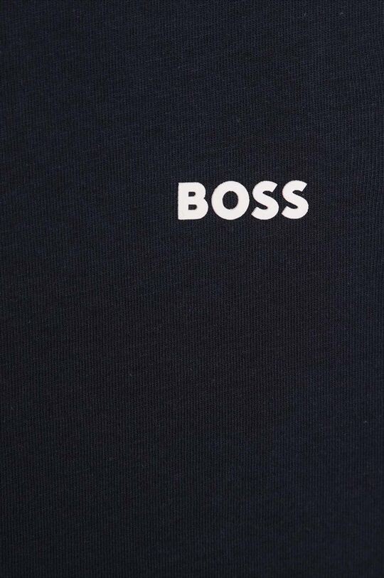 Детская хлопковая футболка Boss, темно-синий — фото 3