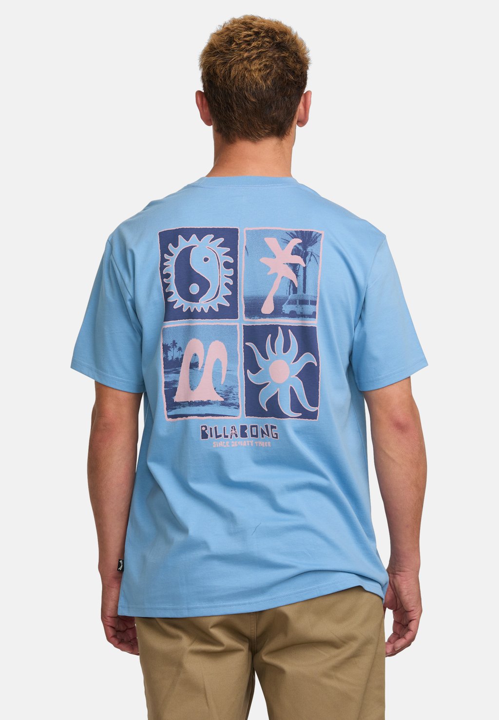

Футболка с принтом Billabong, синий