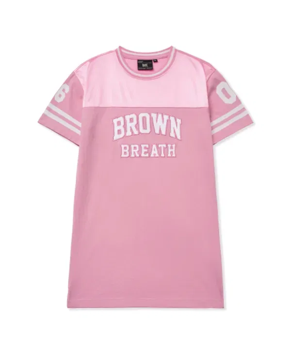Купальник слитный сатиновый Brownbreath Kids, розовый — фото 2