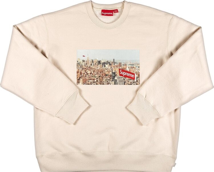 

Толстовка Supreme Aerial Crewneck 'Natural', кремовый, Бежевый, Толстовка Supreme Aerial Crewneck 'Natural', кремовый