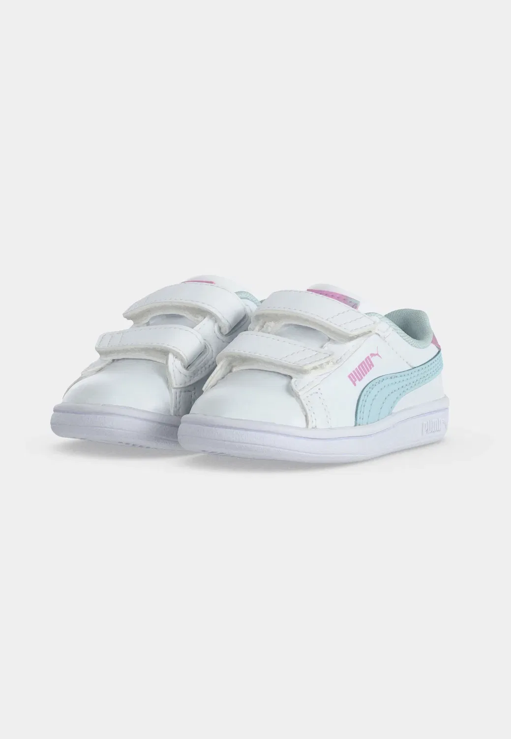 Кроссовки Smash 3.0 faded glow унисекс Puma, White/Aqua Glow — фото 3