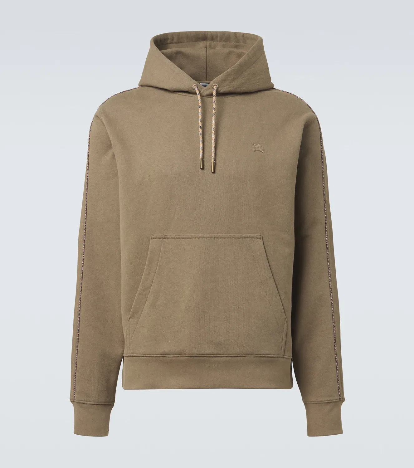 Худи из хлопковой джерси BURBERRY, коричневый