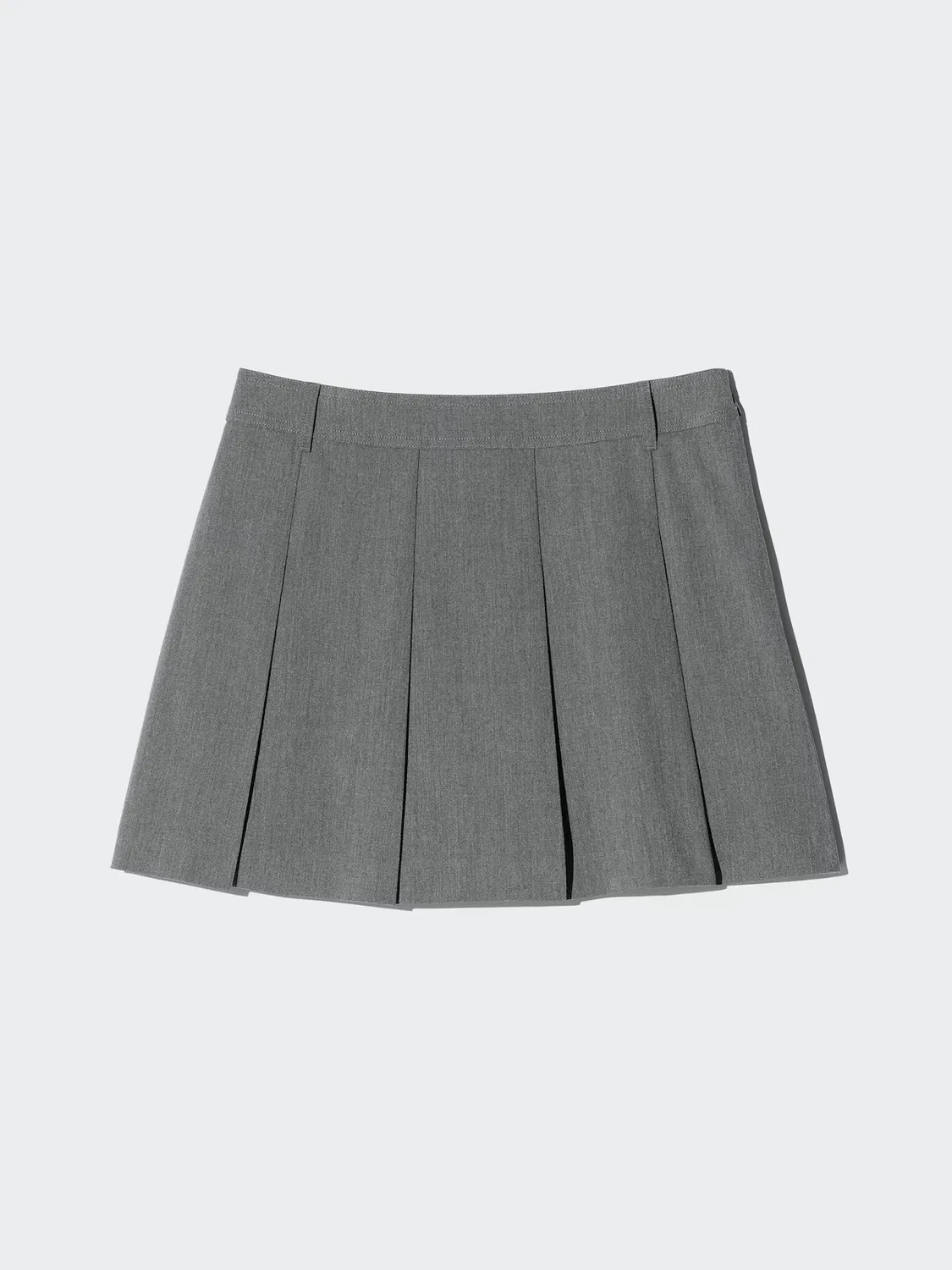 Юбка-шорты Uniqlo, со складками, черный — фото 3