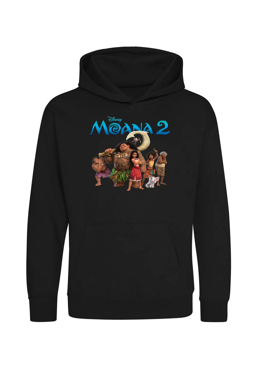 Толстовка с изображением персонажей мультфильма «Моана 2» из приключенческой группы Henry Tiger, Jet Black