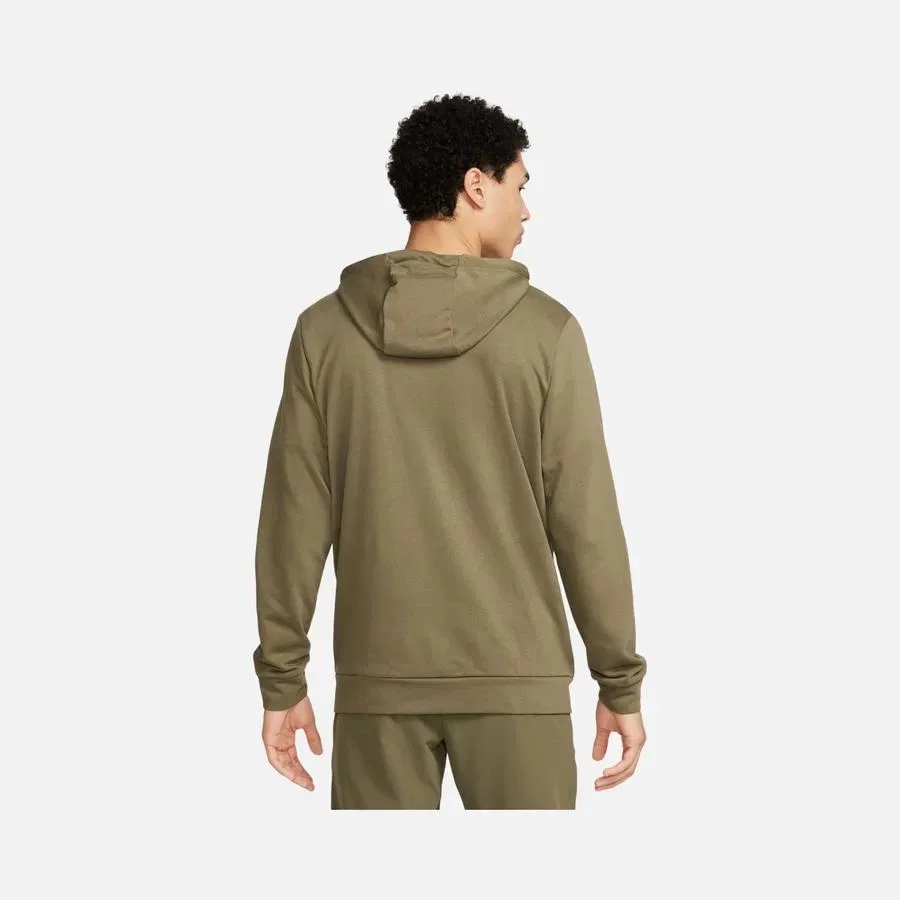 Спортивная куртка-худи с капюшоном Nike Dri Fit Hoodie Fleece Training CZ6376, Хаки — фото 2