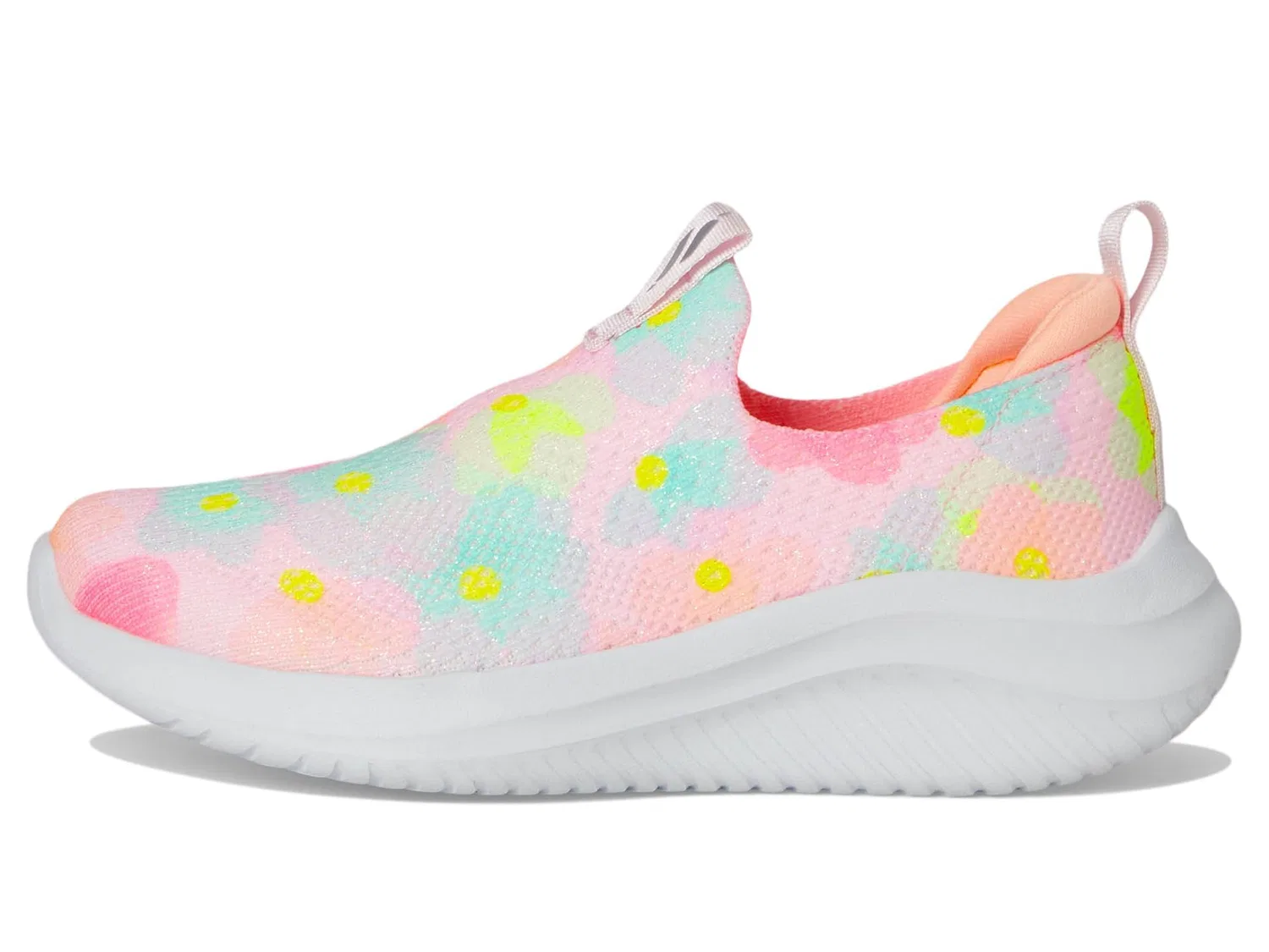 Детские кроссовки для девочек с принтом Ultra Flex 3.0 Skechers, Link Pink Multicolor — фото 4
