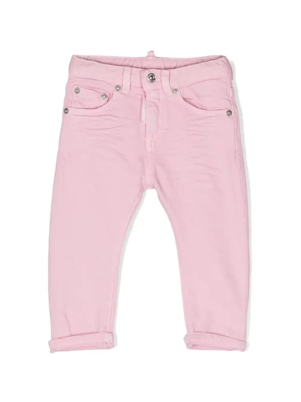 Джинсы с нашивкой-логотипом Dsquared2 Kids, розовый