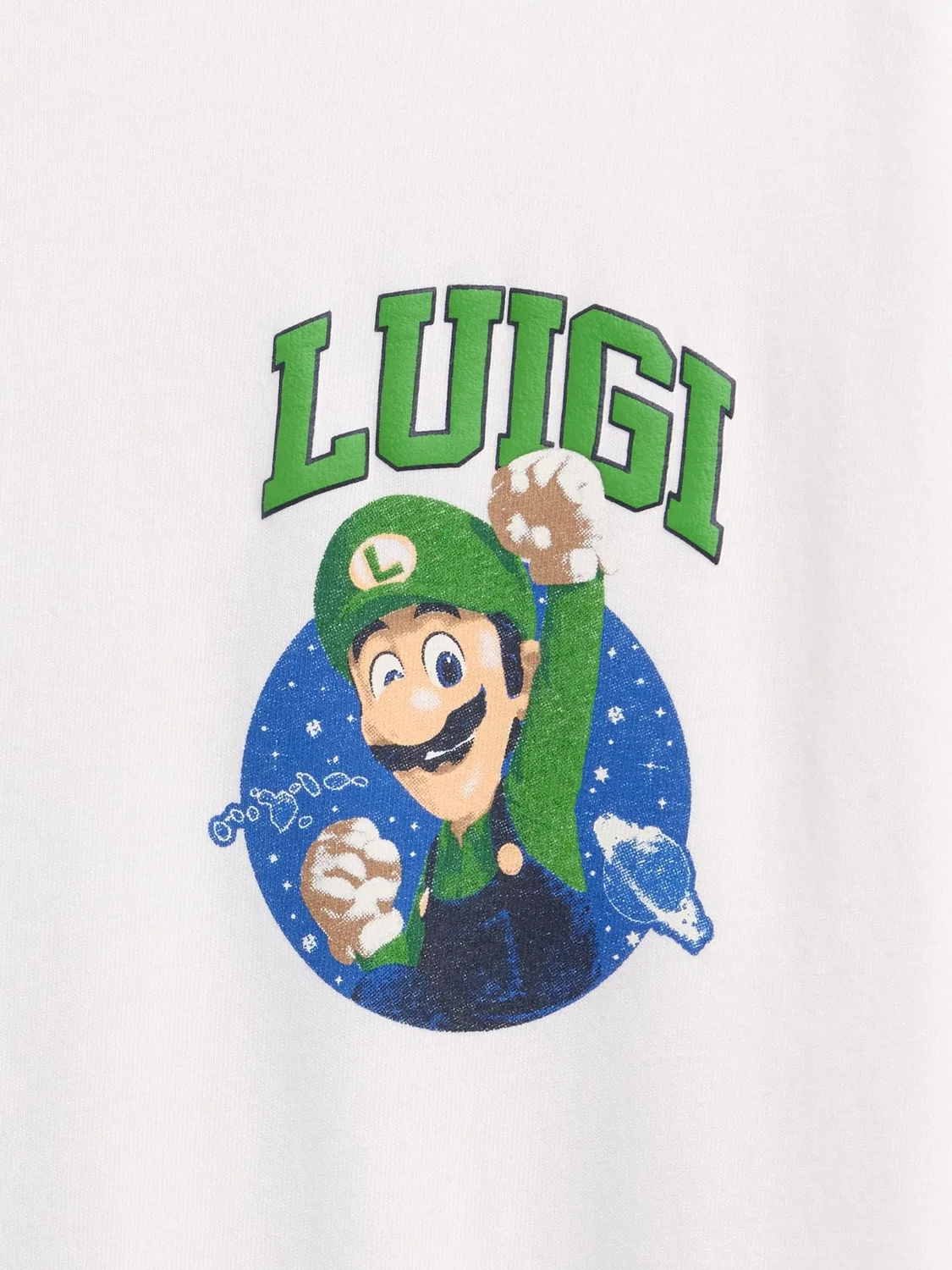 Футболка с принтом Super Mario Gap, белый — фото 4