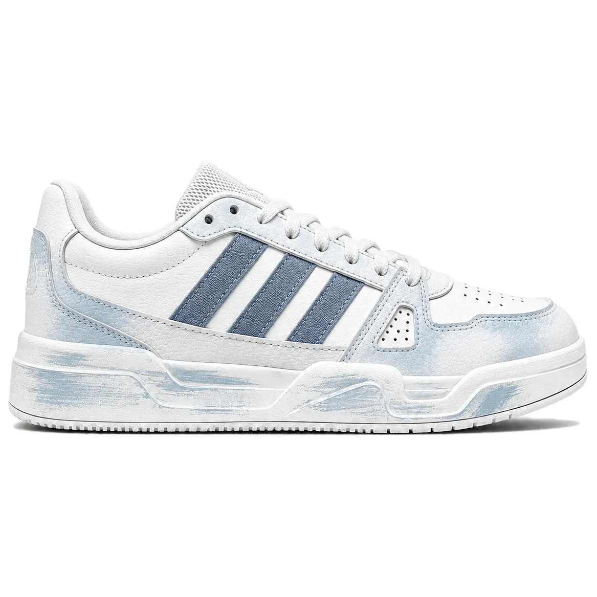 Детские скейтборд-кроссовки с принтом LITE BALLER Adidas, Blue White — фото 4