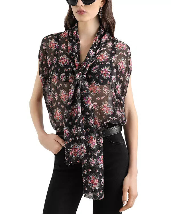 Женский топ без рукавов Dolce & Gabbana, Black Print