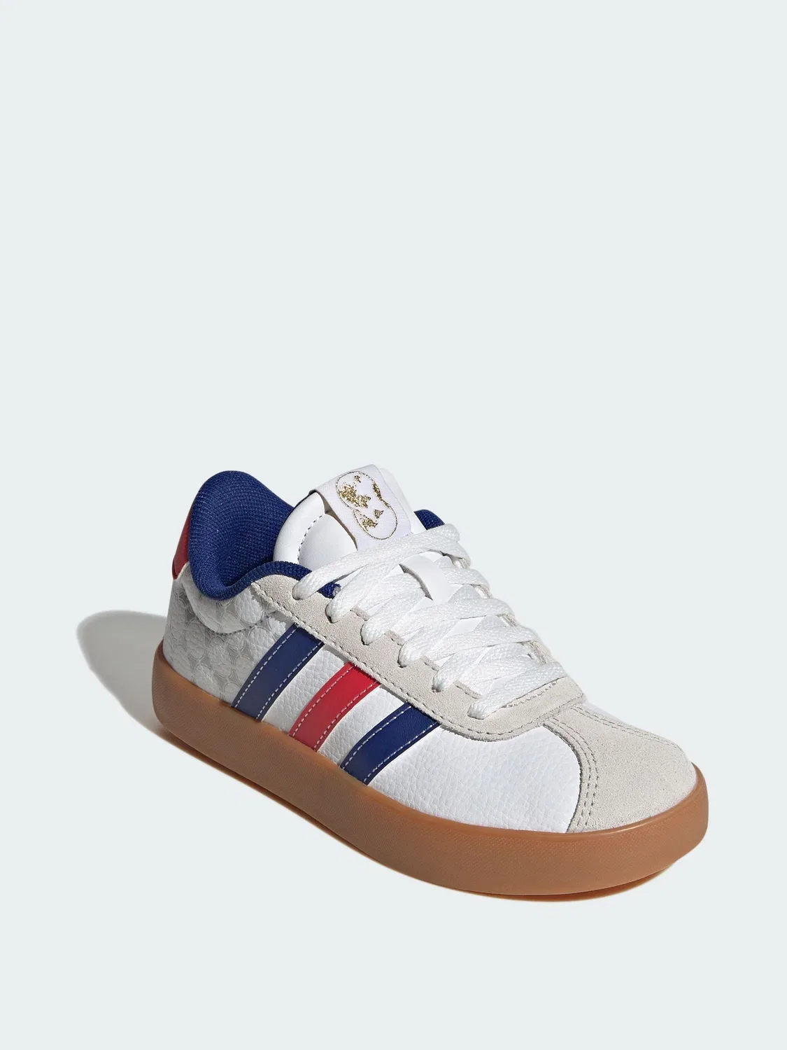 Кроссовки VL Court 3.0 adidas, бело-синие — фото 4