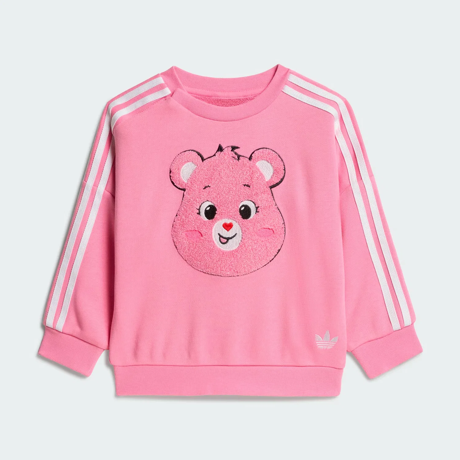 Детский комплект из топа и брюк свободного кроя Care Bears Loose Crew Set Adidas Originals, Bliss Pink — фото 2