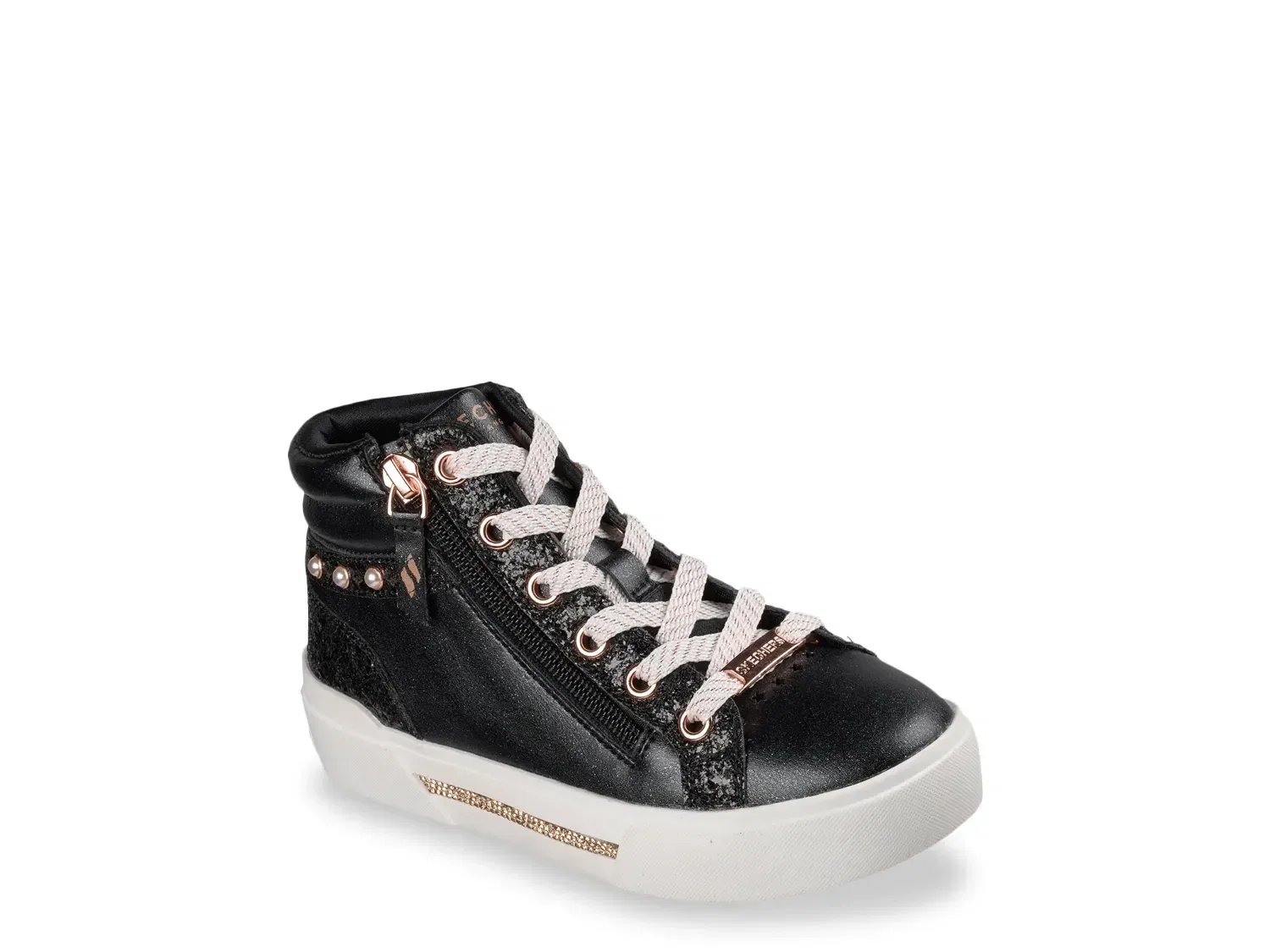 Кроссовки высокие Aura LX, детские, Skechers, черный