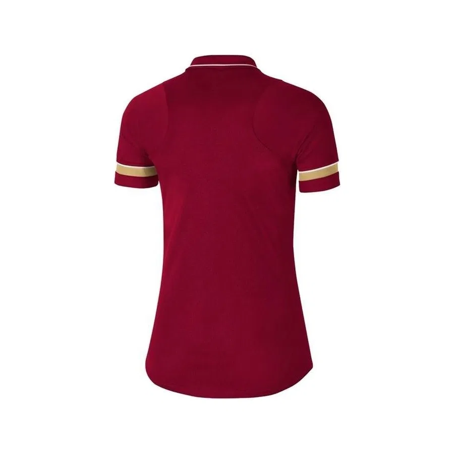 Женское поло с длинным рукавом Dri-Fit Nike, Бордовый — фото 2