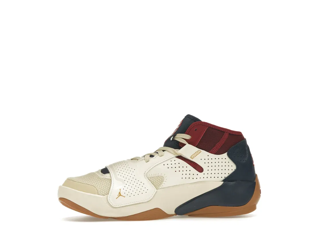Детские кроссовки для баскетбола Jordan Zion 2 Jordan, Coconut Milk/Pomegranate-Midnight Navy — фото 3
