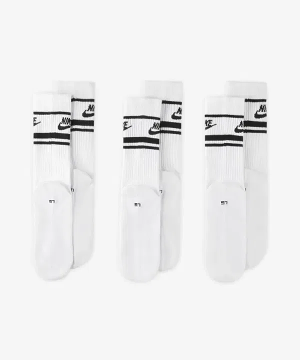 Носки Nike Everyday Essential Cushioned, белый/черный/черный — фото 2