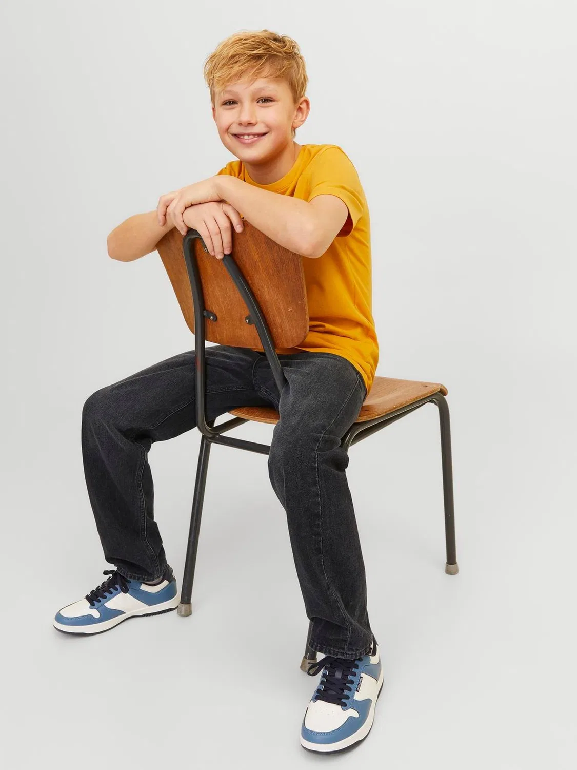 Джинсы свободного кроя Chris, JACK & JONES Junior, черные — фото 3