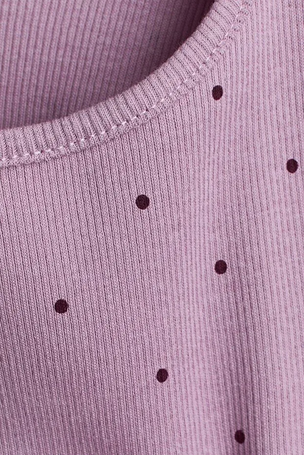 Детский комплект футболок с коротким рукавом H&M, Dusty Purple/Polka Dot — фото 3