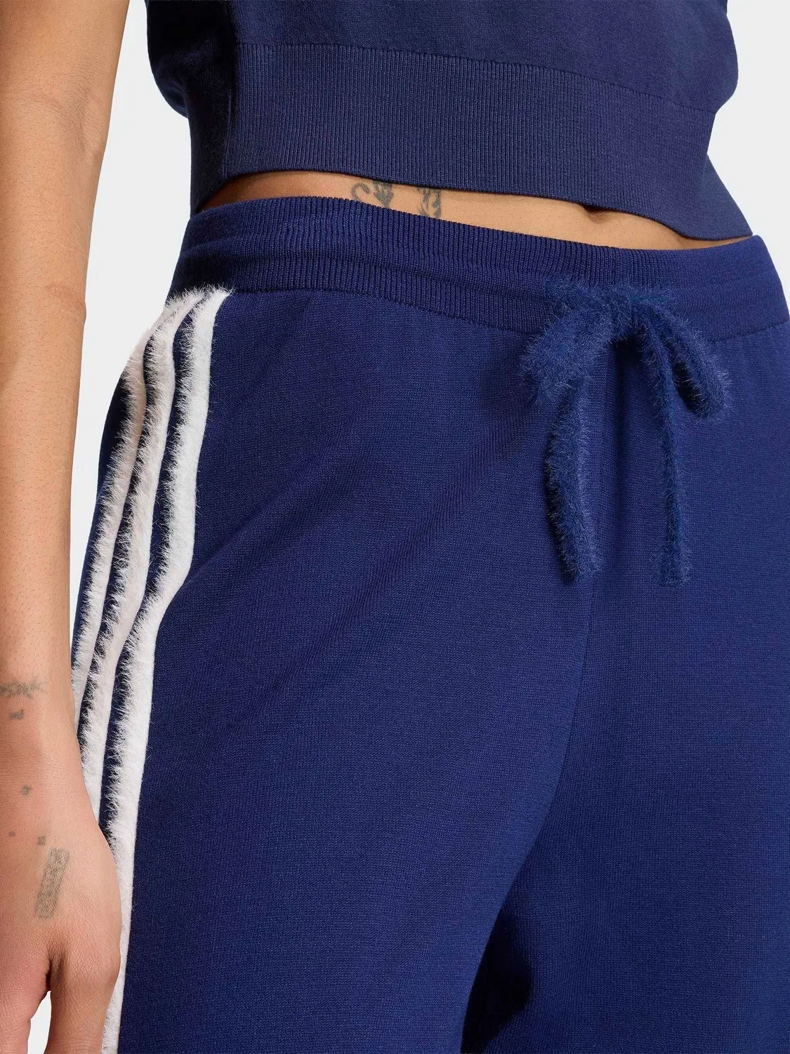 Тренировочные брюки Knit Firebird Track Pant, adidas Originals, синие — фото 4