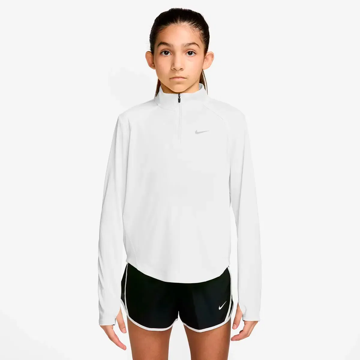 Детская футболка для девочек с длинным рукавом Nike, Blanco