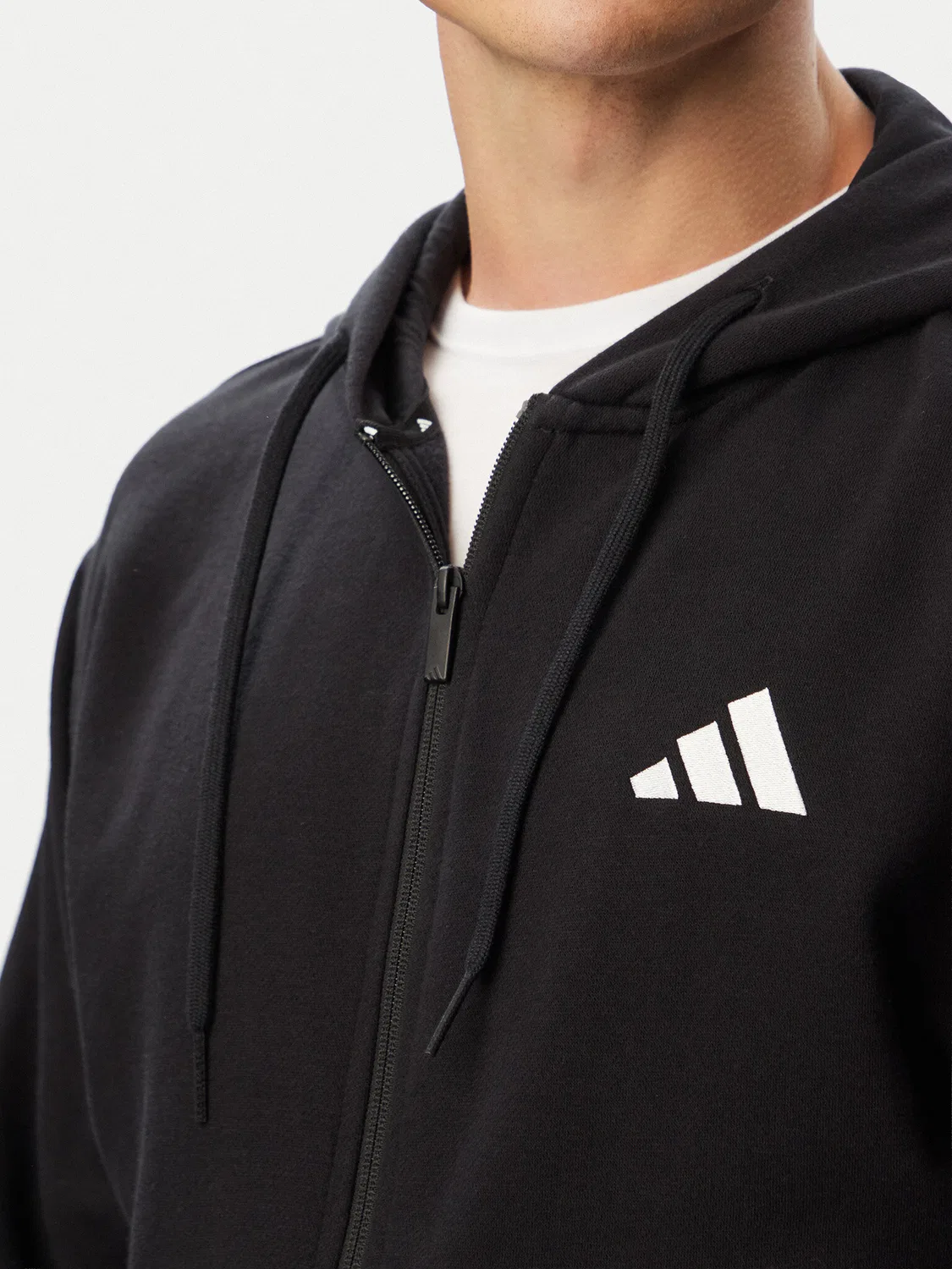 Мужская толстовка стандартного кроя Feelcozy Adidas, черный — фото 4