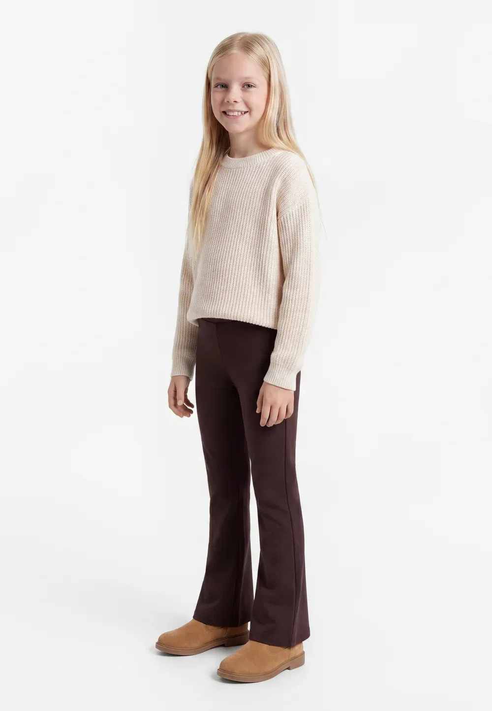 Nkffrikkali Bootcut Pant Noos - брюки Name It, Chocolate Plum