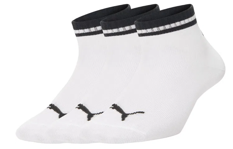 Детские носки-невидимки, комплект из 3 пар, PUMA, Black