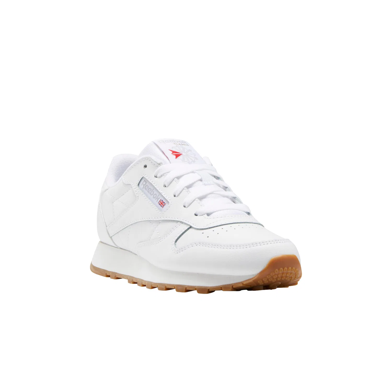 Детские кроссовки из гладкой кожи Reebok Classic Leather, Weiss — фото 3