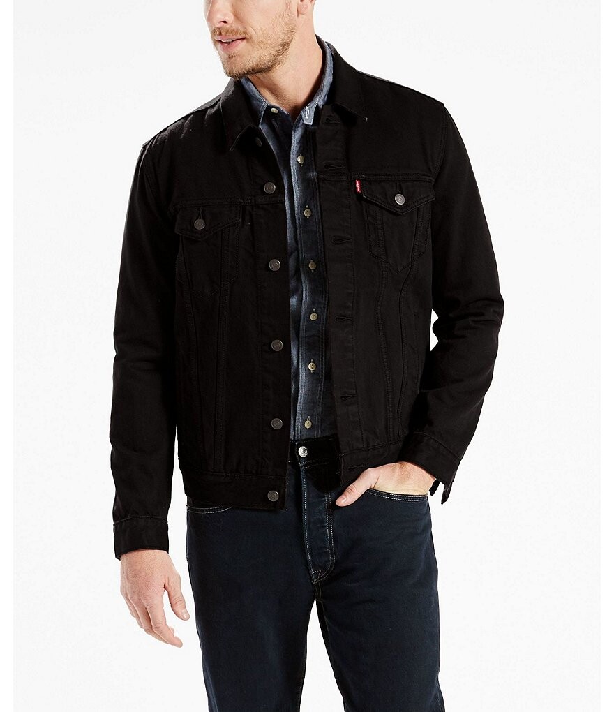 

Джинсовая куртка Levi's The Trucker из эластичного денима, черный