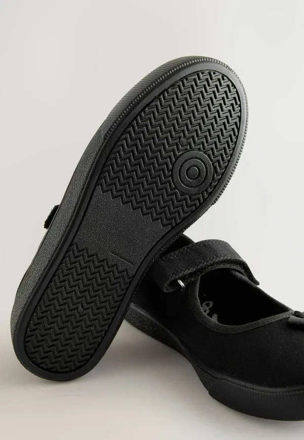Туфли с бантом School Bow Plimsoll Shoes Next black, черный — фото 4