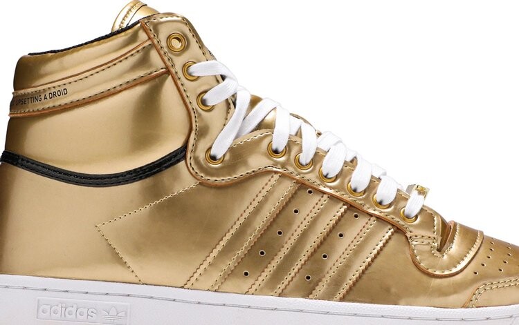 Кроссовки Adidas Star Wars x Top Ten Hi 'C-3PO', золотой — фото 3