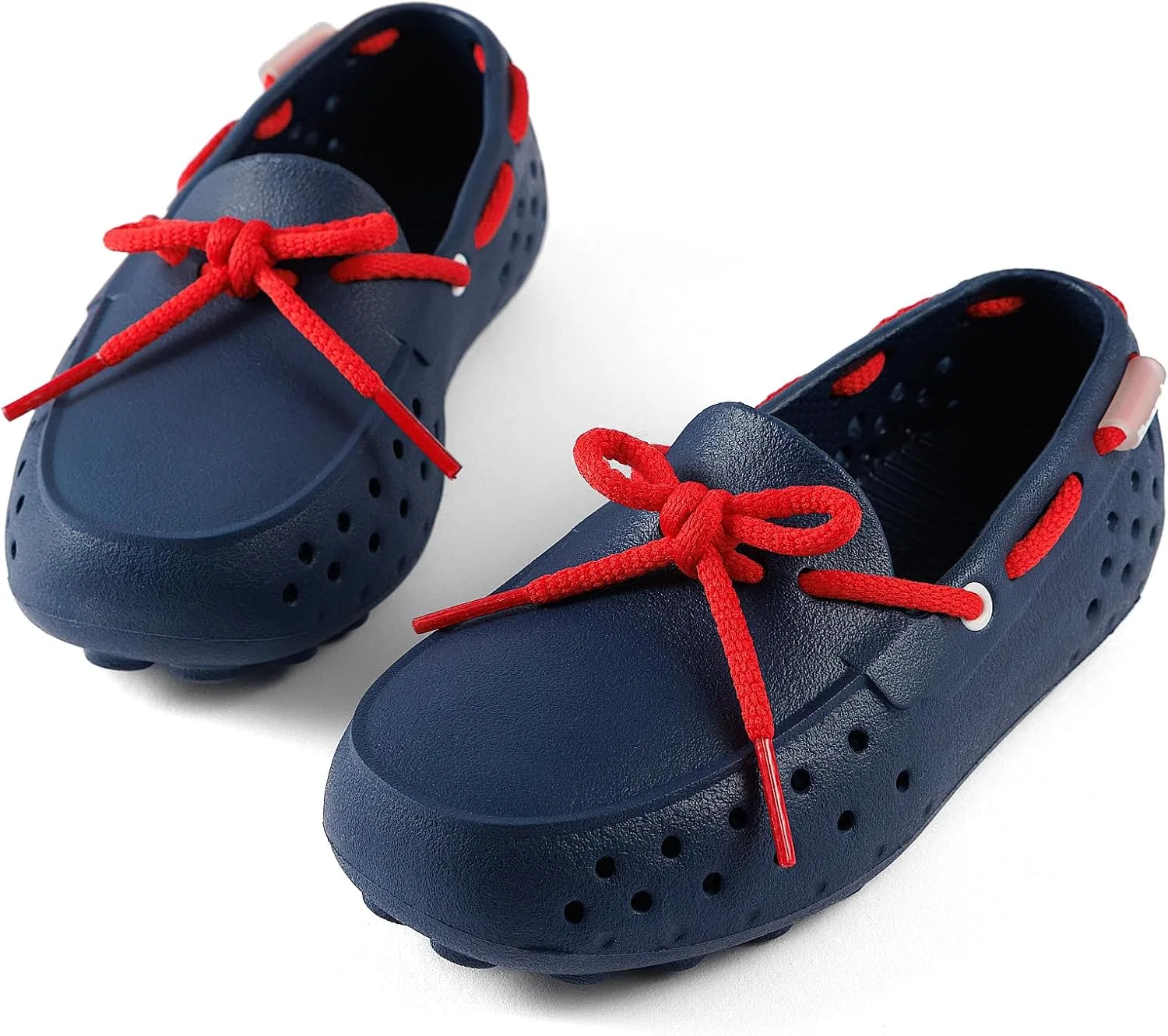 Детские водонепроницаемые лоферы Senna для мальчиков People Footwear, Mariner Blue/Red — фото 2