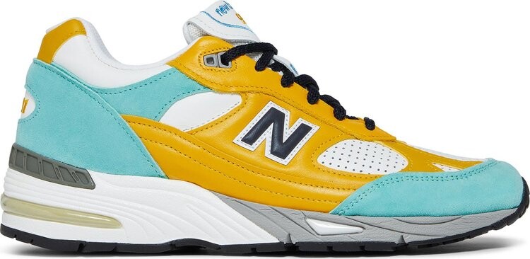 Кроссовки New Balance Sneakersnstuff x 991 Made in England 'Secret Colorway', желтый — фото 2