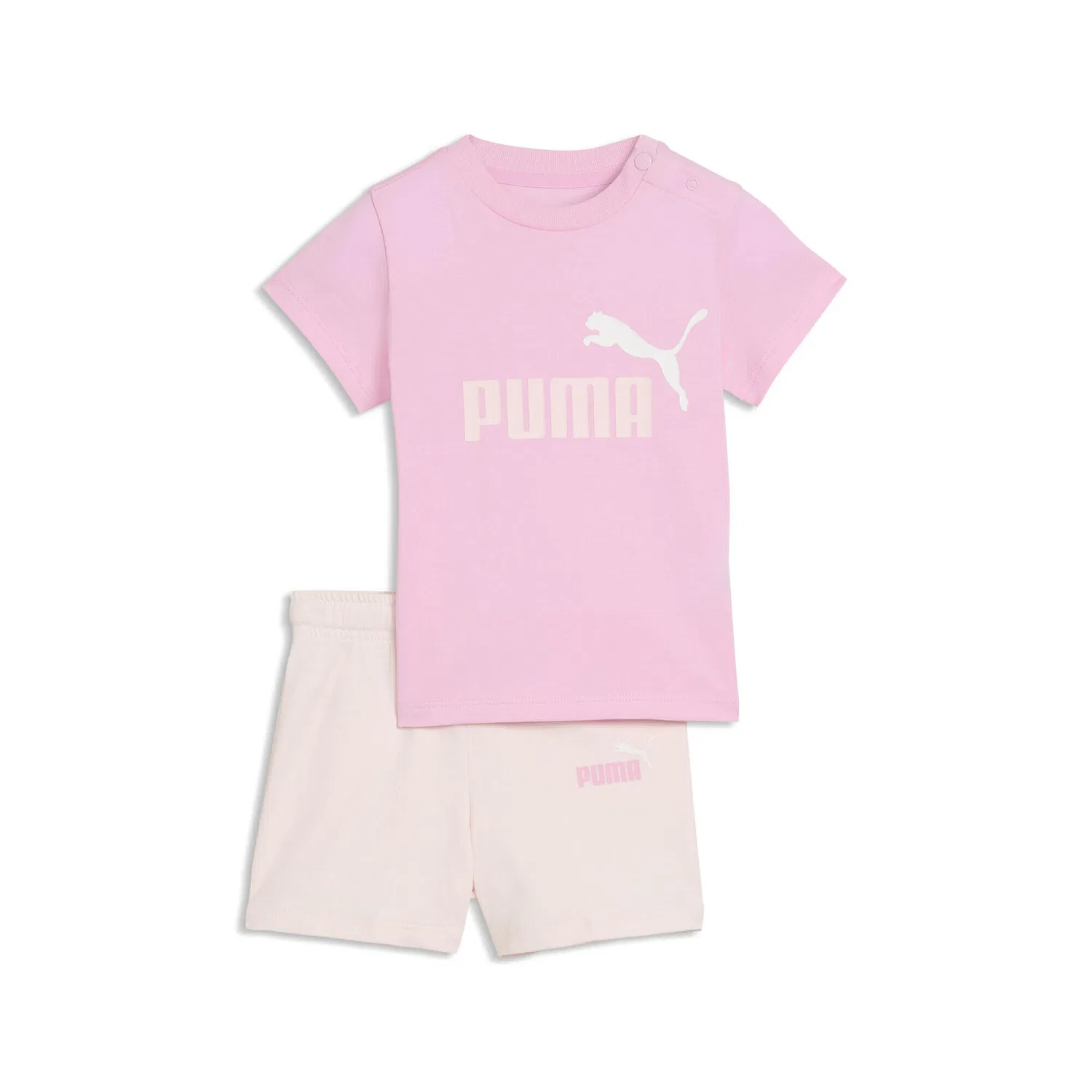 Детский комплект из футболки и шорт с принтом Minicats Essentials Puma, Hellrosa