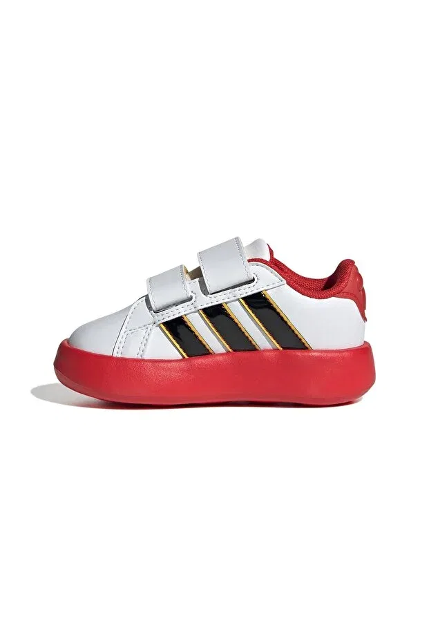 Детские кроссовки для мальчиков с принтом Grand Court Mickey Cf I Adidas, White — фото 2