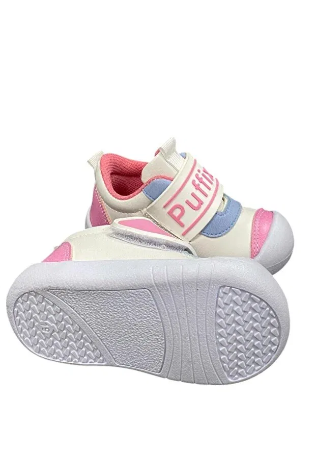 Детские ортопедические легкие туфли для девочек Desimod, White-Pink — фото 3