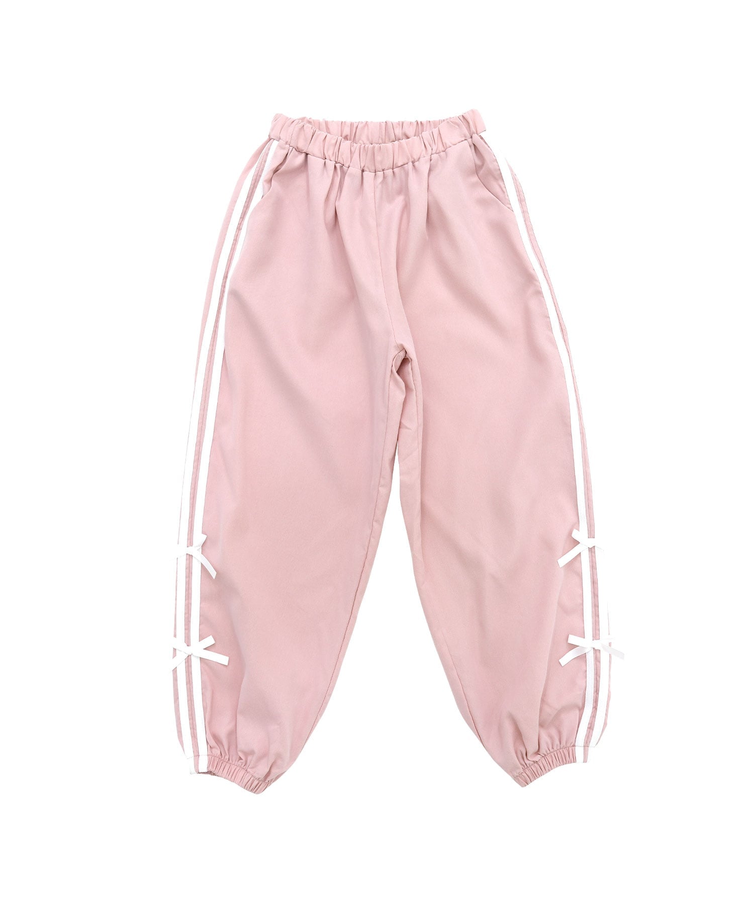 Брюки-карго Bee с лентой и карманами, детская одежда для девочек Bee, Pink x Line Ribbon — фото 4