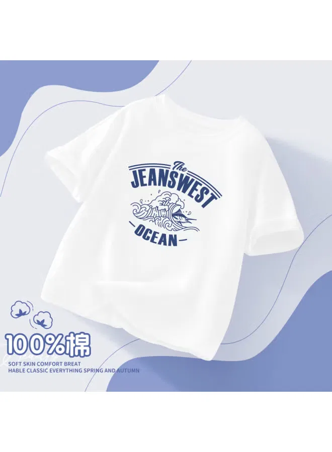 Футболка с принтом для мальчиков Jeanswest, белый — фото 3