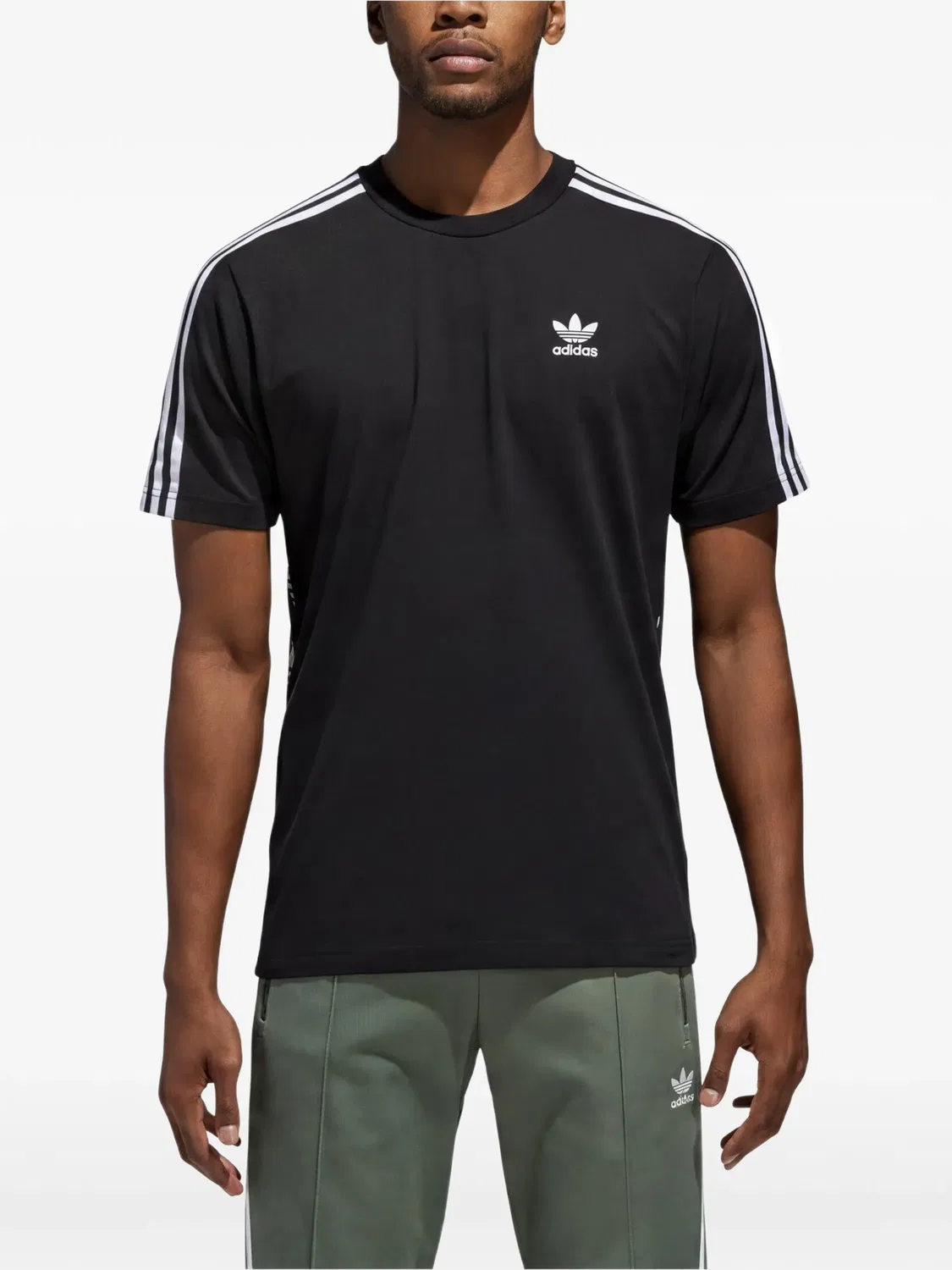 Футболка с трилистником Adidas, черный