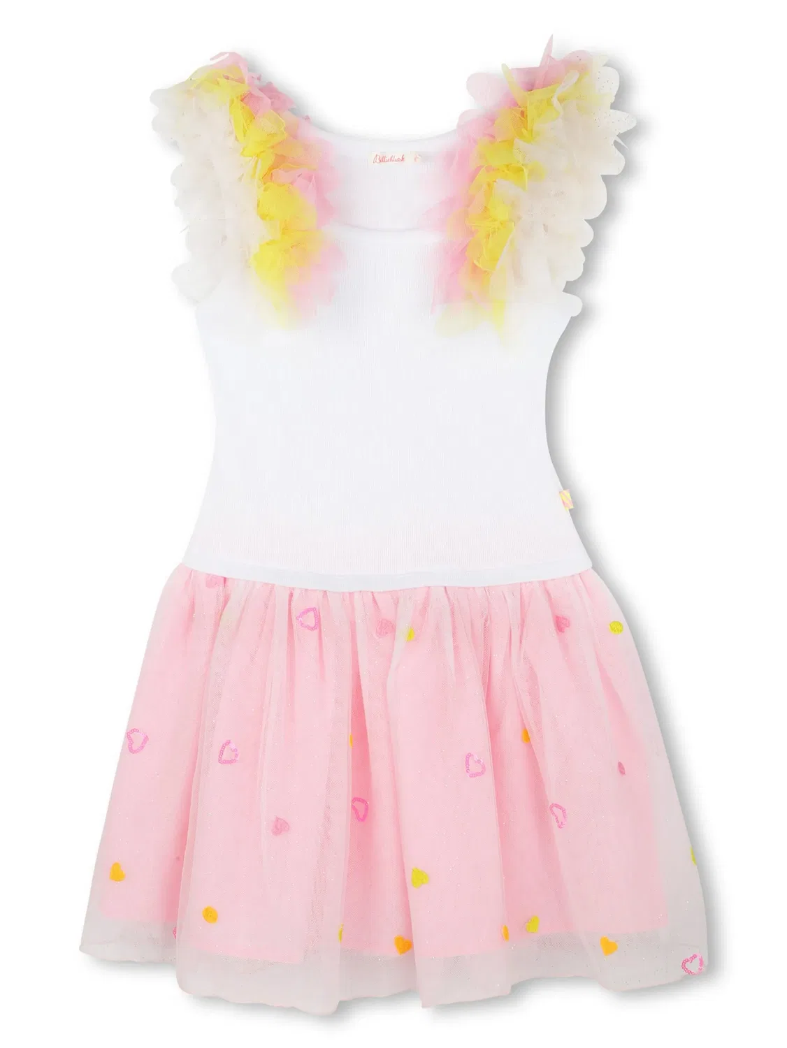 Платье с рюшами Billieblush, белый