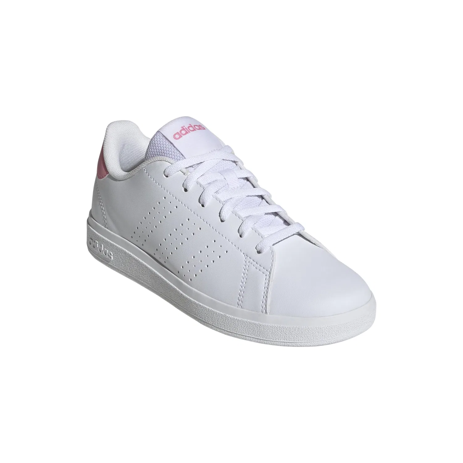 Детские кроссовки для мальчиков с принтом Advantage Base 2.0 Adidas, Bianco Bliss Rosa Nero — фото 2