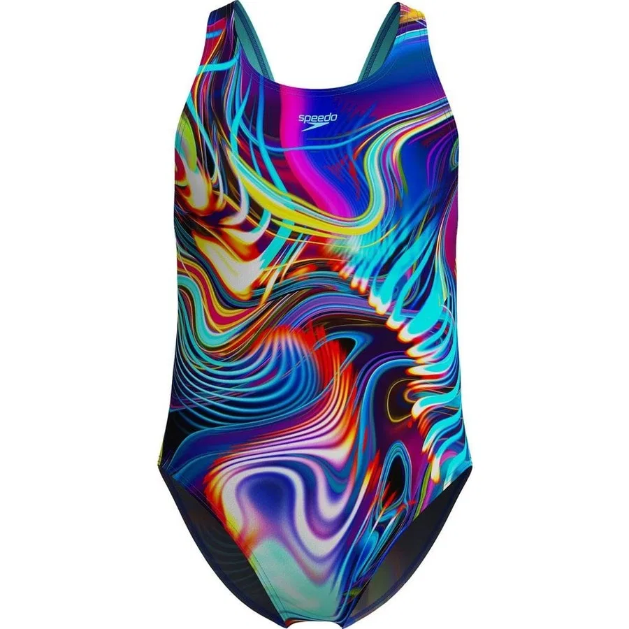 Плавки для мальчика Speedo Digital Allover Leaderback, Черный