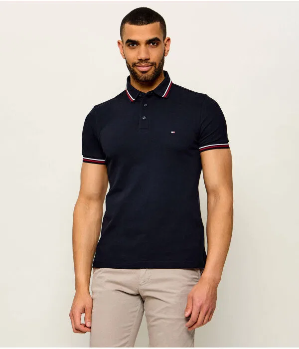 Мужское поло Slim Fit Tommy Hilfiger, Blu Marino
