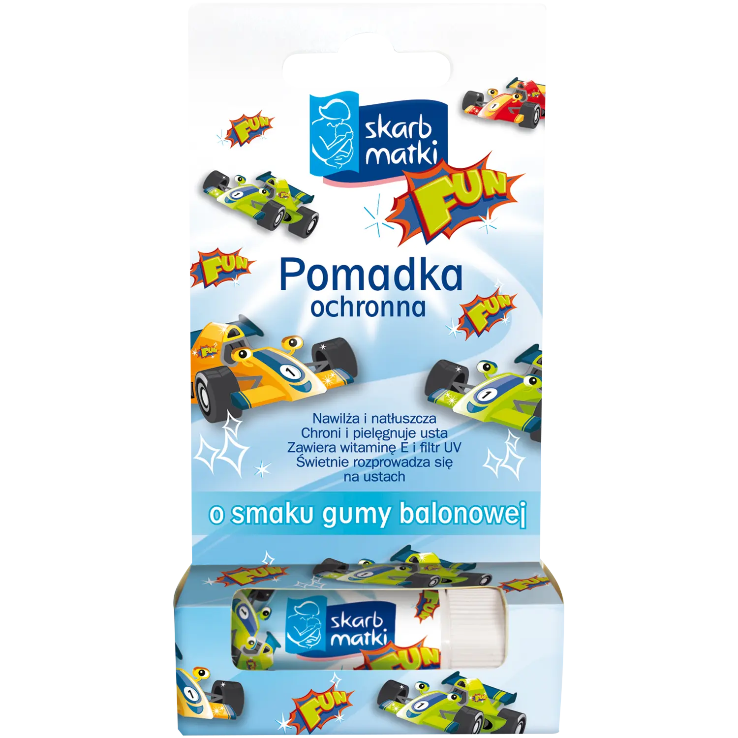 

Skarb Matki помада защитная для детей со вкусом жевательной резинки, 6,5 г