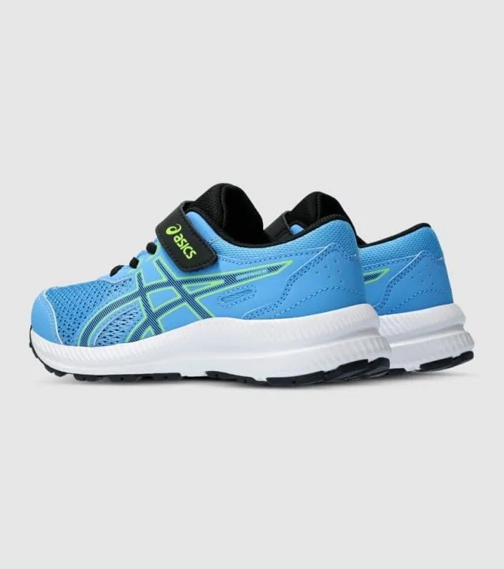 Детские кроссовки для мальчиков с липучкой Contend 8 Ps ASICS, Waterscape Black — фото 4