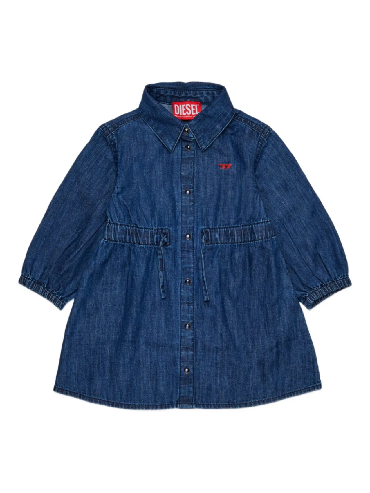 

Diesel Kids платье с пуговицами, синий