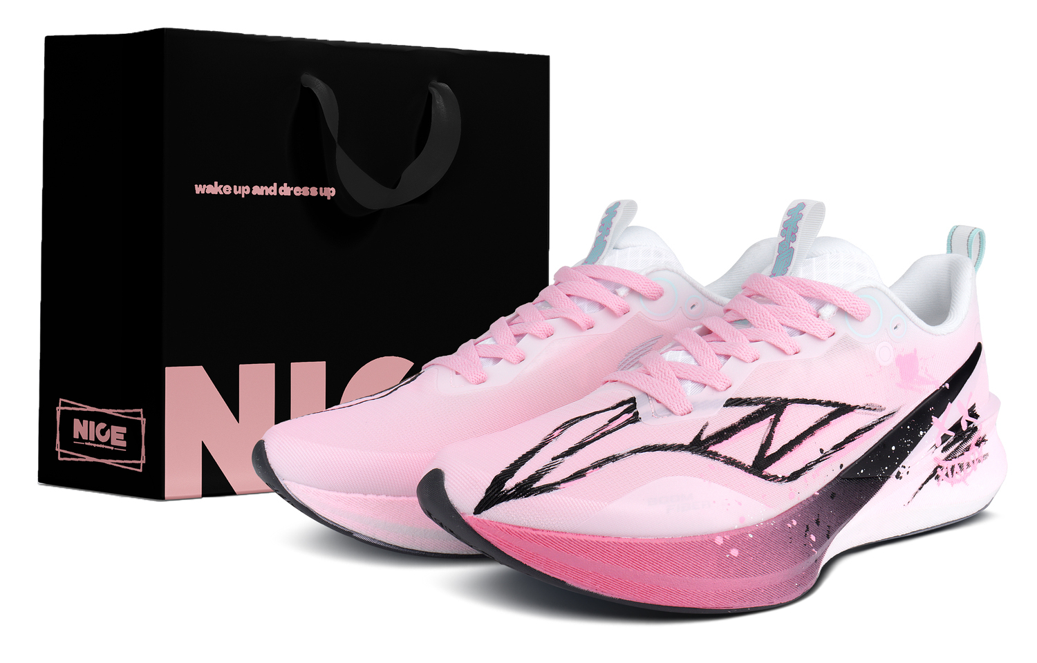 

Li-Ning Li Ning Red Hare 8PRO кроссовки для бега унисекс низкие Pink