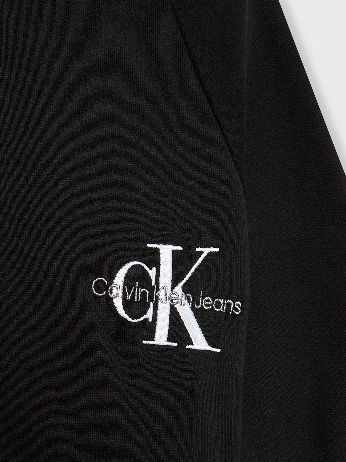 Свитшот свободного кроя для девочки Calvin Klein Jeans, черный — фото 3