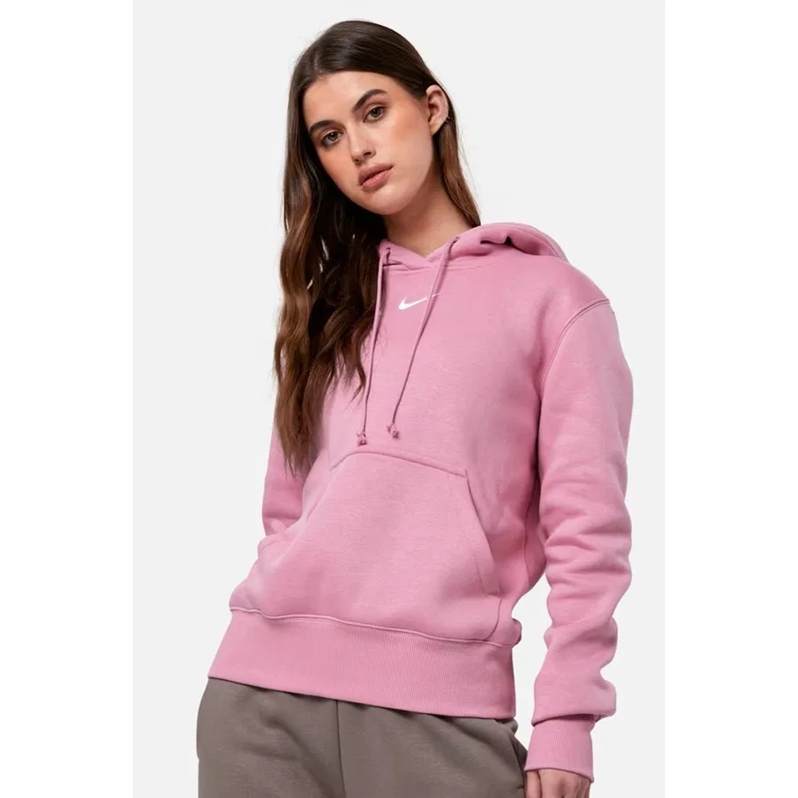 Женский свитшот с капюшоном Phoenix Fleece Nike, Розовый