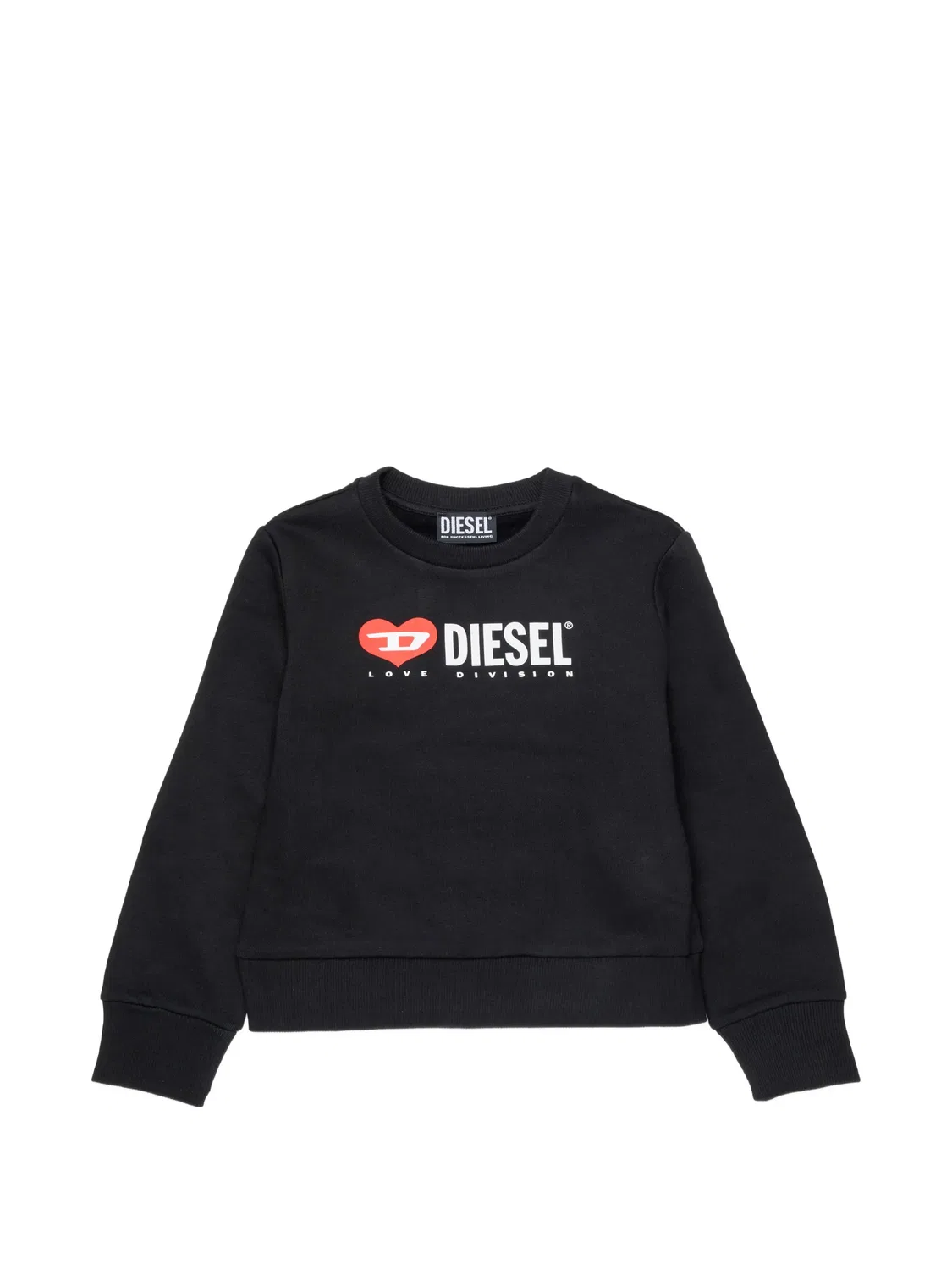 Diesel Свитшот с логотипом черный